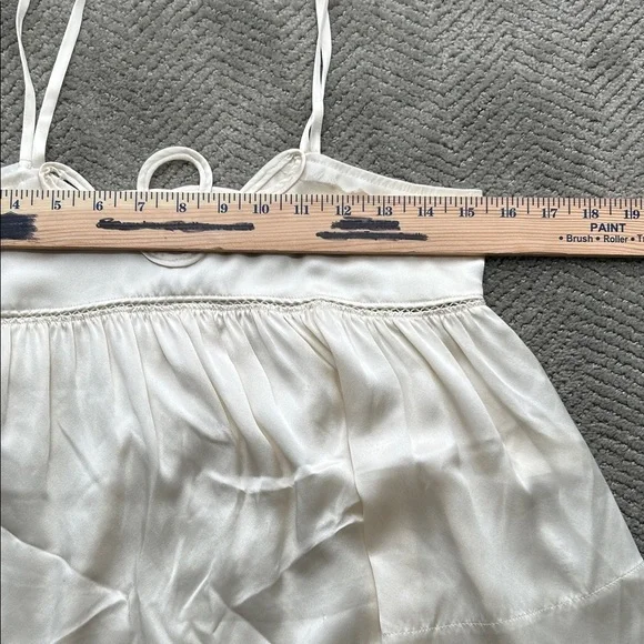 See by Chloé 100% Silk Babydoll Cami Top | Size 2 | Cream Ecru | EUC - Picture 4 of 10